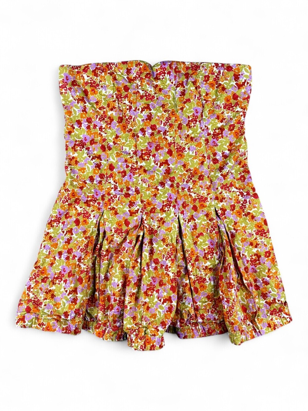 Free People Strapless Floral Dress Size M
